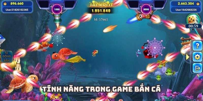Nhiều tính năng, vũ khí mới lạ được tích hợp trong game bắn cá